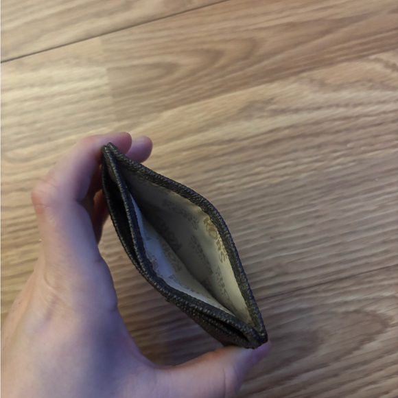 Michael Kors Dark Brown Card & Key Slot Holder with Gold Plate - Picture 5 of 5